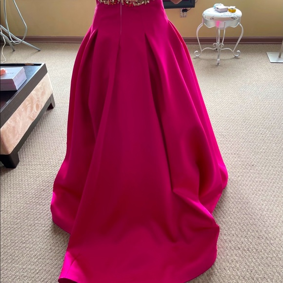 Pagent Dress white hand beaded hot pk wpkts Sz 2/4 - Picture 4 of 8